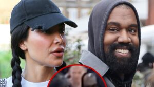 Read more about the article Kim Kardashian relajada con Kanye West en un partido de básquetbol de Saint