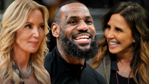 Read more about the article LeBron James Cozies Up with Jeanie Buss, Linda Rambis at Lakers Game