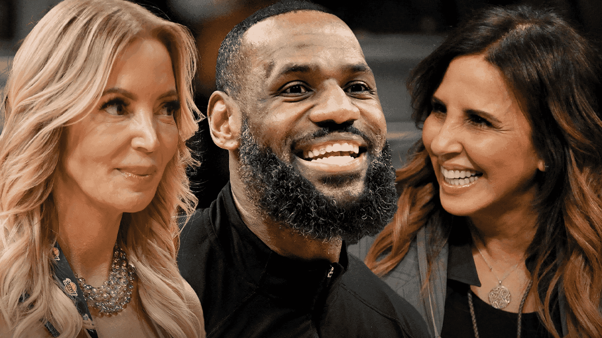 You are currently viewing LeBron James Cozies Up with Jeanie Buss, Linda Rambis at Lakers Game