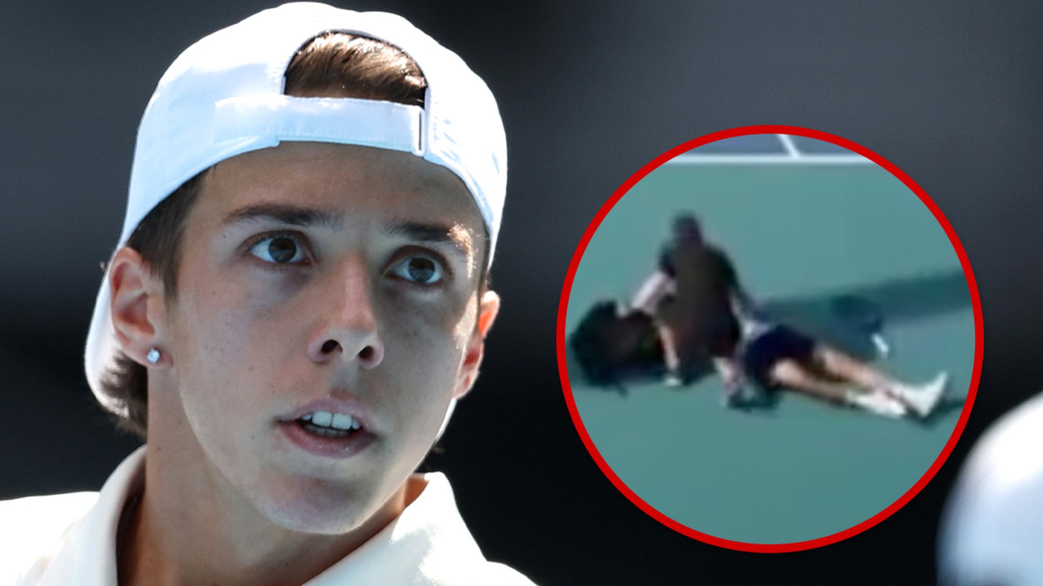 You are currently viewing Tennis Player Arthur Cazaux Collapses During Match, Wheeled Off Court