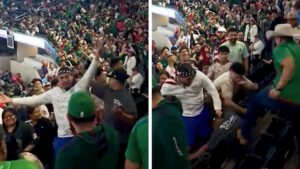 Read more about the article USA, Mexico Soccer Fans Get In Violent Fistfight In Stands At CONCACAF Final