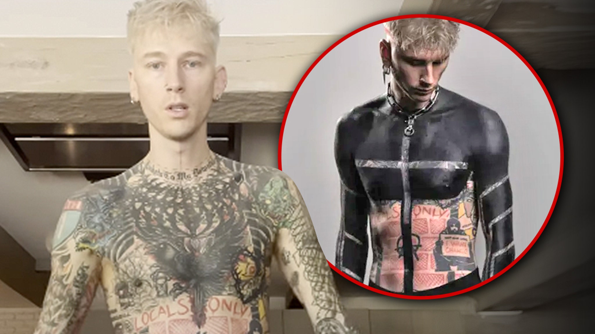 You are currently viewing Machine Gun Kelly Posts Video Showing Full Upper Torso Blackout Tattoo