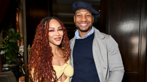 Read more about the article Jonathan Majors Gushes Over Meagan Good, So 'In Love' After Conviction