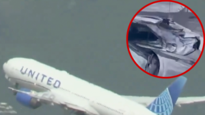 Read more about the article United Airlines Flight Loses Tire on Takeoff, Cars Damaged Below