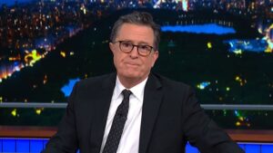 Read more about the article Stephen Colbert Fights Back Tears As He Mourns Loss of 'Late Show' Staffer