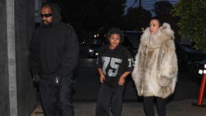 Read more about the article Bianca Censori Covers Up in Fur for Dinner with Kanye and North West